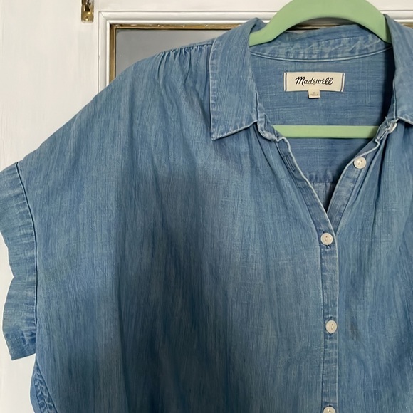 Size small Madewell chambray button up shirt - Picture 5 of 5